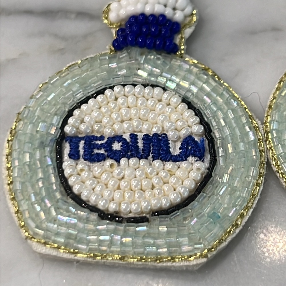 Tequila Beaded Earrings - Picture 5 of 6